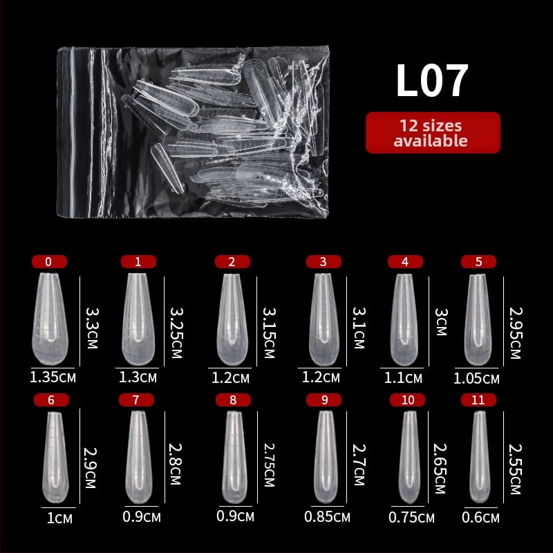 GNDG Model za produženje noktiju, plastični, serija kalupa za pladanj papira, uzorak kapljica vode, 48–60 komada