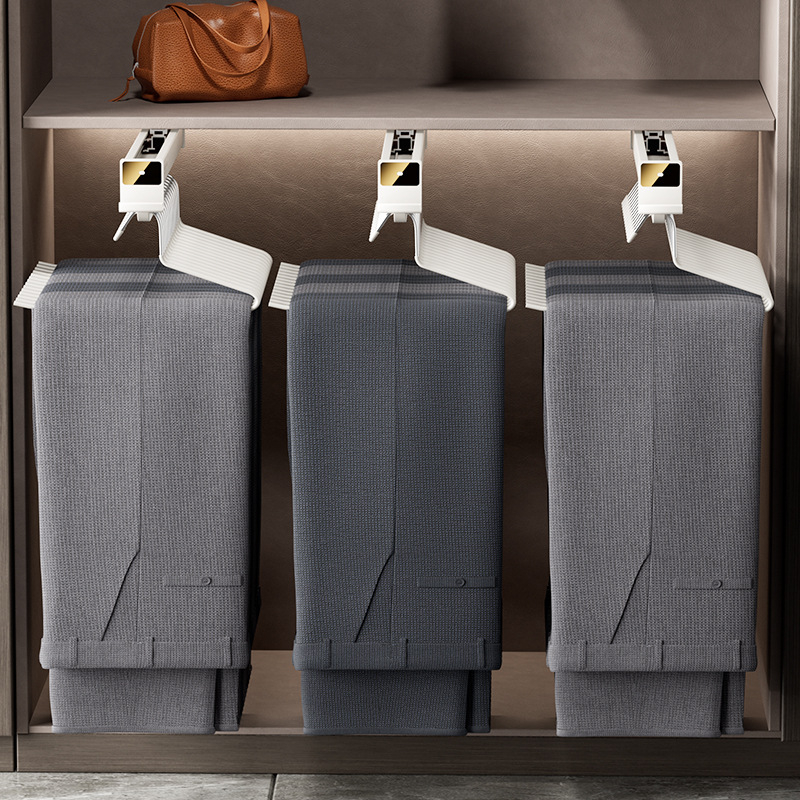 Izvlačni držač za hlače za garderobu, aluminijska legura, model JT-1012, marka Yamiwei, modern minimalistički stil