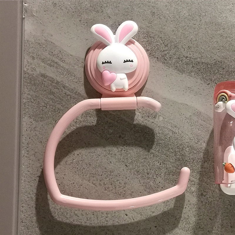 Plastični stalak za ručnike u dječjoj kupaonici s crtić dizajnom, nije uvezen