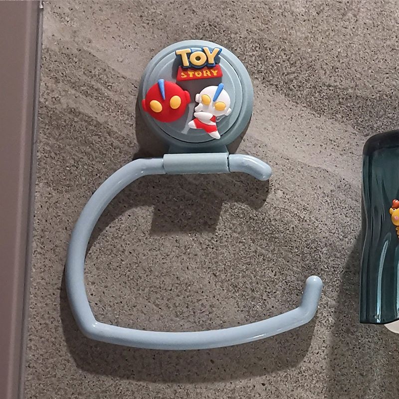 Plastični stalak za ručnike u dječjoj kupaonici s crtić dizajnom, nije uvezen