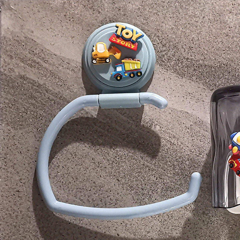 Plastični stalak za ručnike u dječjoj kupaonici s crtić dizajnom, nije uvezen