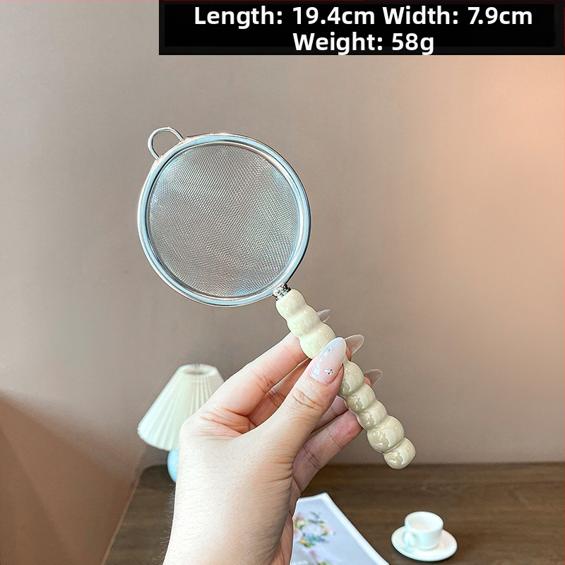 Mochase 304 nehrđajući čelik mrežasto cjedilo - korejski stil, protuklizno, s jednim kukom, prilagodljivo