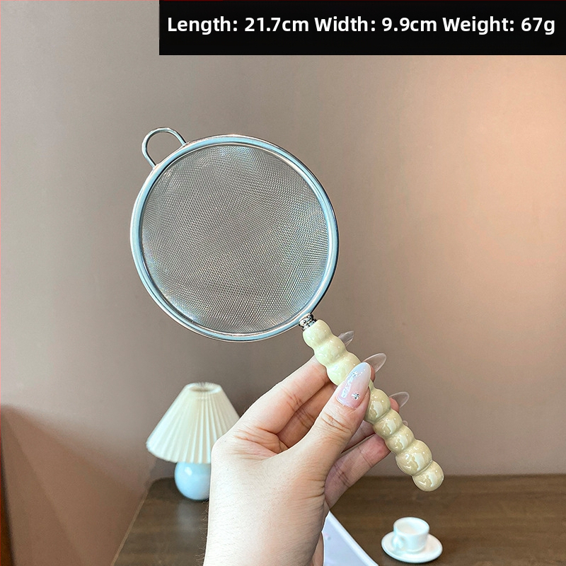 Mochase 304 nehrđajući čelik mrežasto cjedilo - korejski stil, protuklizno, s jednim kukom, prilagodljivo