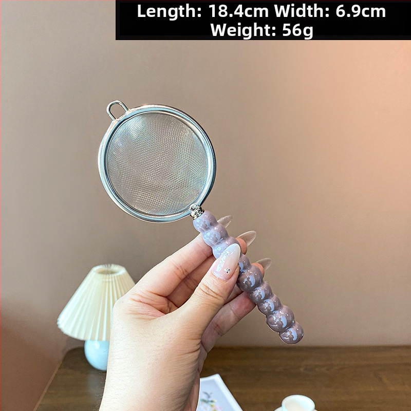 Mochase 304 nehrđajući čelik mrežasto cjedilo - korejski stil, protuklizno, s jednim kukom, prilagodljivo