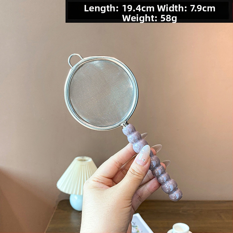 Mochase 304 nehrđajući čelik mrežasto cjedilo - korejski stil, protuklizno, s jednim kukom, prilagodljivo