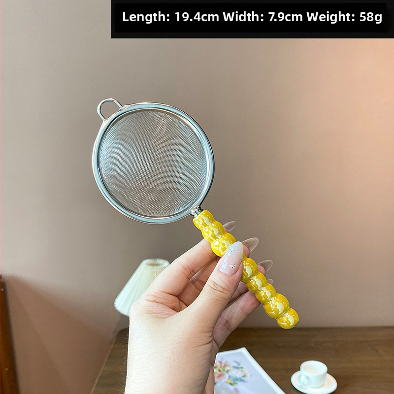 Mochase 304 nehrđajući čelik mrežasto cjedilo - korejski stil, protuklizno, s jednim kukom, prilagodljivo