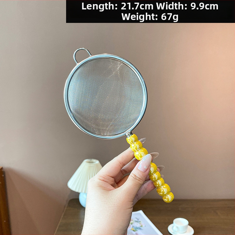 Mochase 304 nehrđajući čelik mrežasto cjedilo - korejski stil, protuklizno, s jednim kukom, prilagodljivo