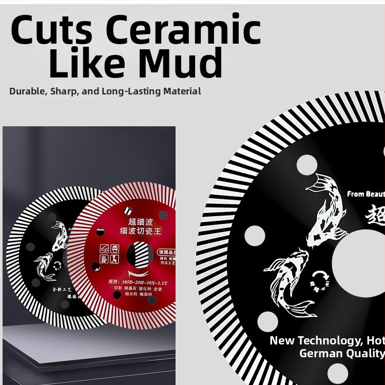 Diamantový rezací disk na keramiku a obklady, model 114/105, Swimming Forest značka, určený na spracovanie kameňa.