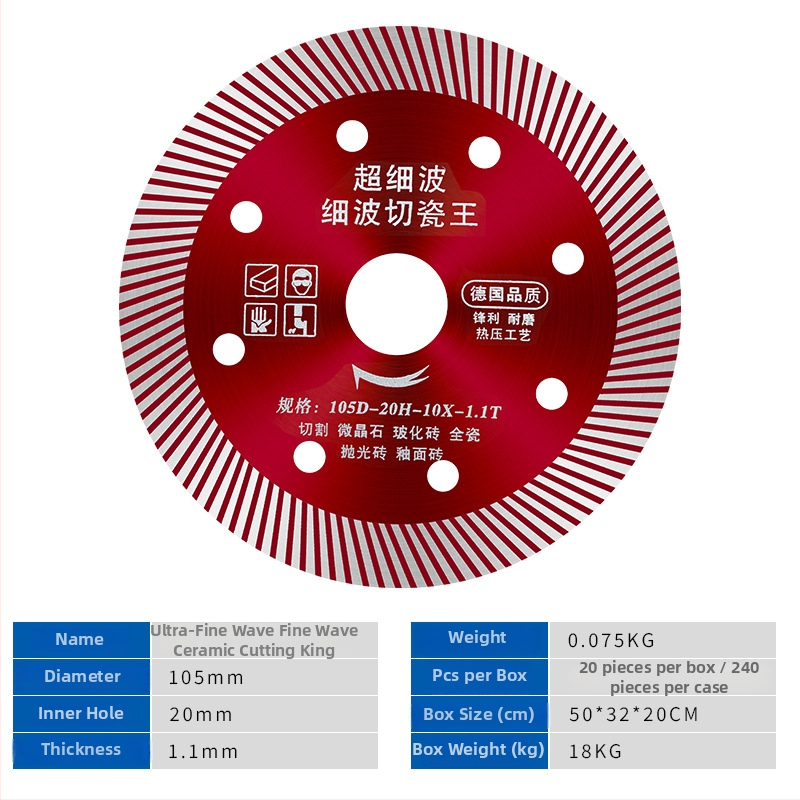Diamantový rezací disk na keramiku a obklady, model 114/105, Swimming Forest značka, určený na spracovanie kameňa.