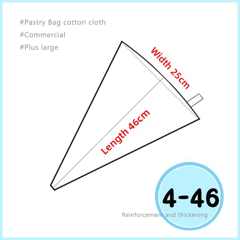 Poșetă de decor pentru patiserie cu duză în formă de floare, bumbac gros, reutilizabil pentru cofetărie comercială