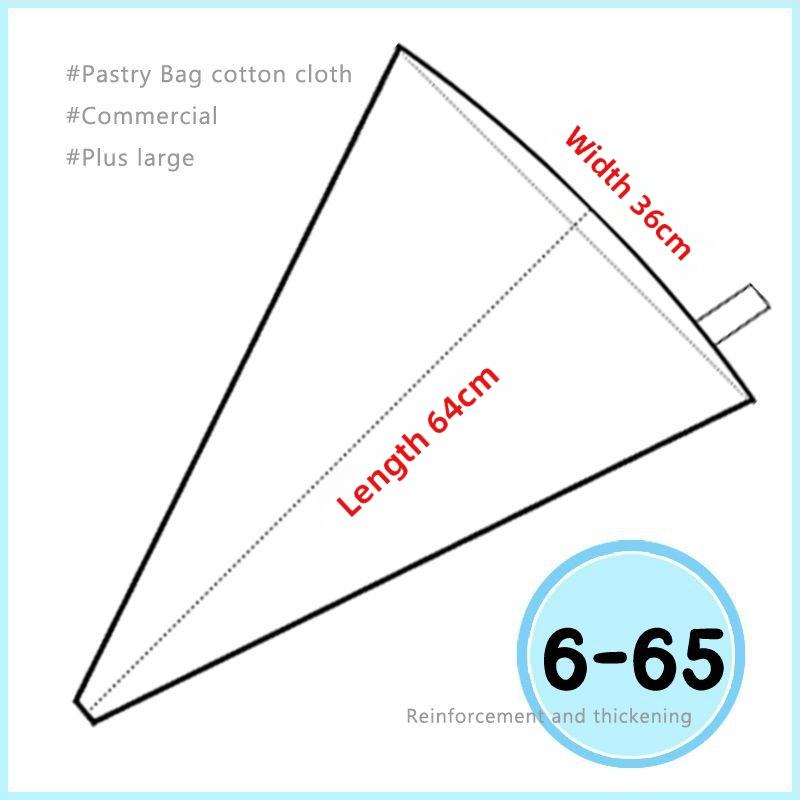 Poșetă de decor pentru patiserie cu duză în formă de floare, bumbac gros, reutilizabil pentru cofetărie comercială