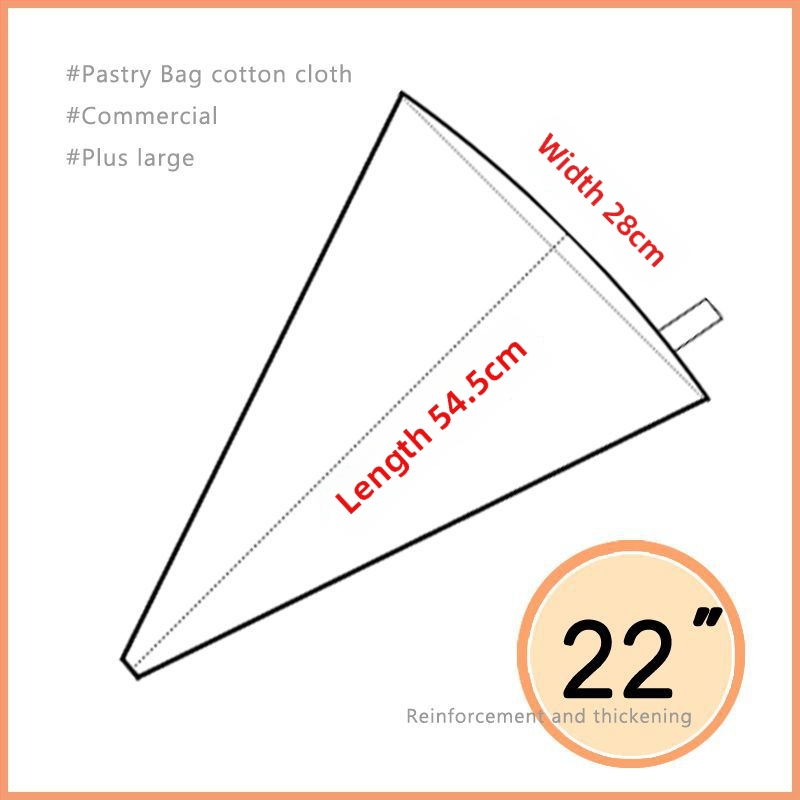 Poșetă de decor pentru patiserie cu duză în formă de floare, bumbac gros, reutilizabil pentru cofetărie comercială