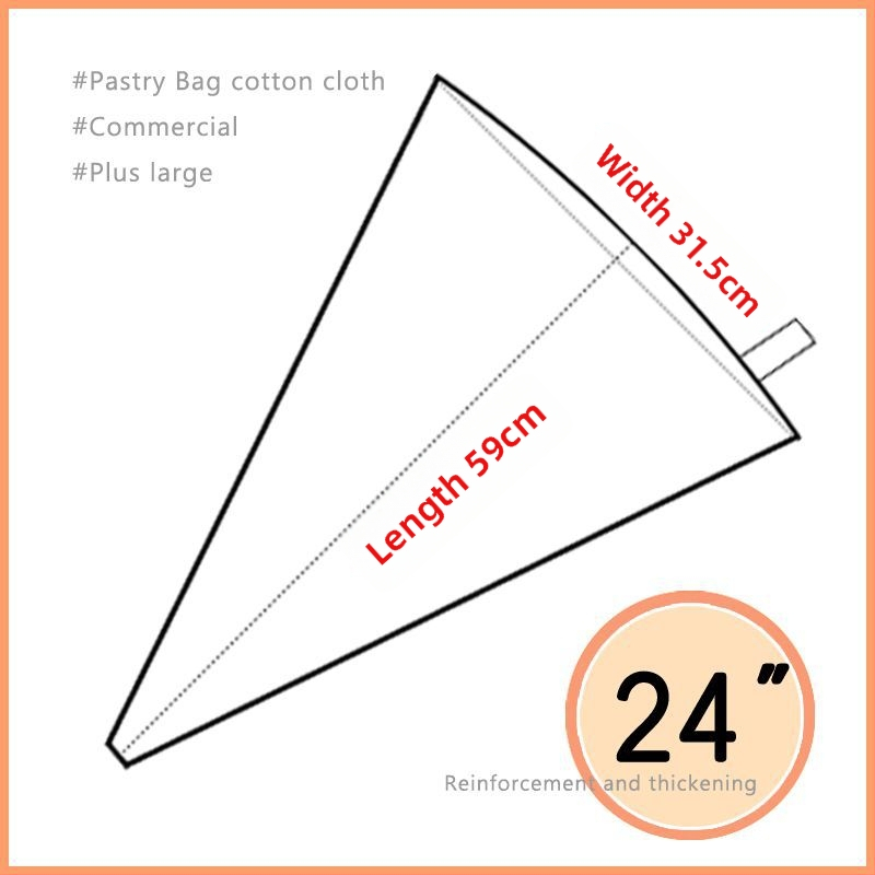 Poșetă de decor pentru patiserie cu duză în formă de floare, bumbac gros, reutilizabil pentru cofetărie comercială