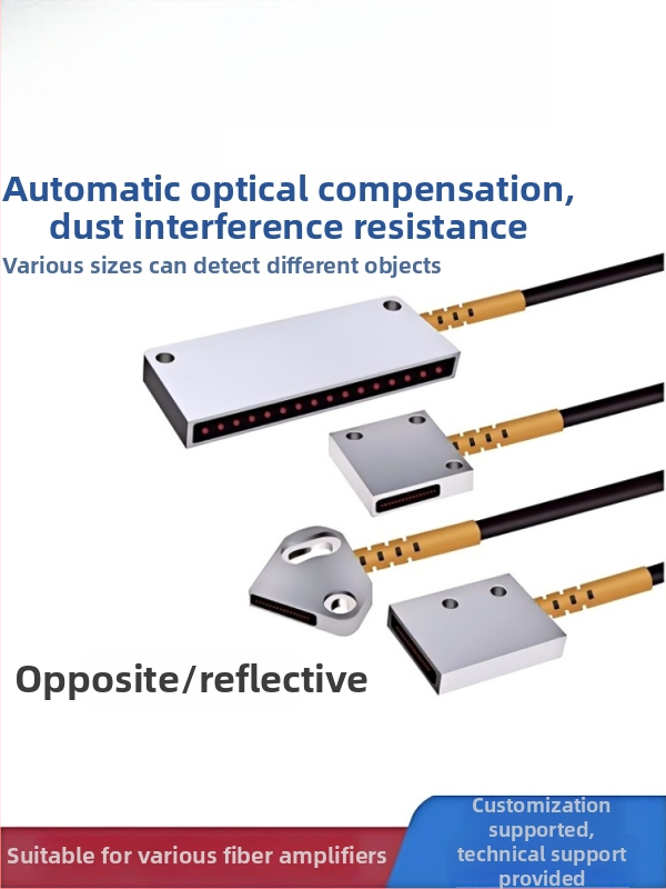 Through-beam optický vláknový matričný senzor zosilňovač pre detekciu oblasti, difúzny odraz