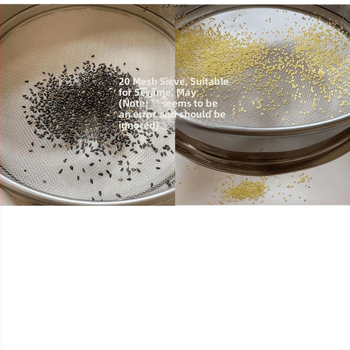 Nerezové oceľové sitko na múku, ryžu a sezam – ultra jemné sitko na pečenie, na domáce použitie