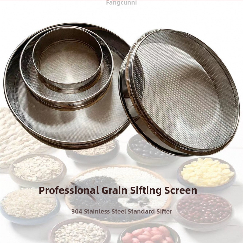Nerezové oceľové sitko na múku, ryžu a sezam – ultra jemné sitko na pečenie, na domáce použitie