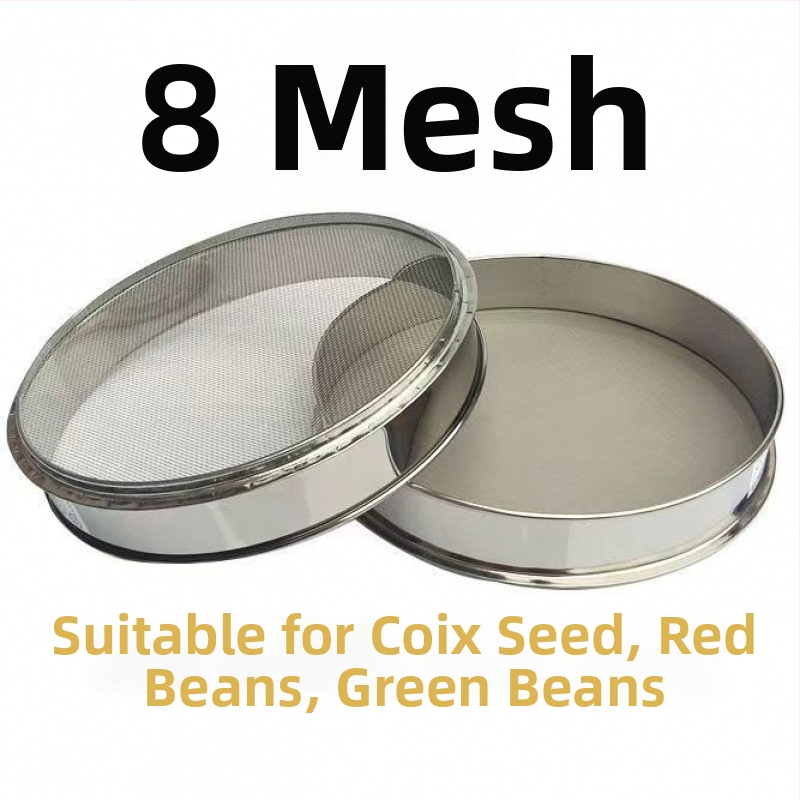 Nerezové oceľové sitko na múku, ryžu a sezam – ultra jemné sitko na pečenie, na domáce použitie