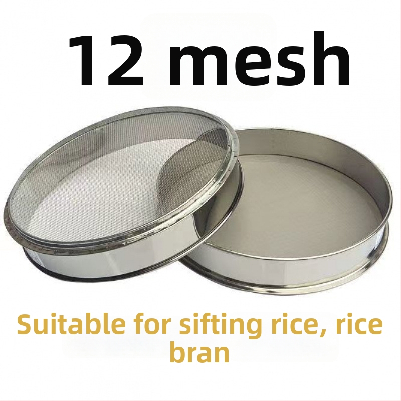 Nerezové oceľové sitko na múku, ryžu a sezam – ultra jemné sitko na pečenie, na domáce použitie