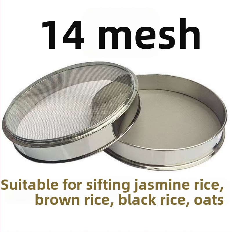 Nerezové oceľové sitko na múku, ryžu a sezam – ultra jemné sitko na pečenie, na domáce použitie