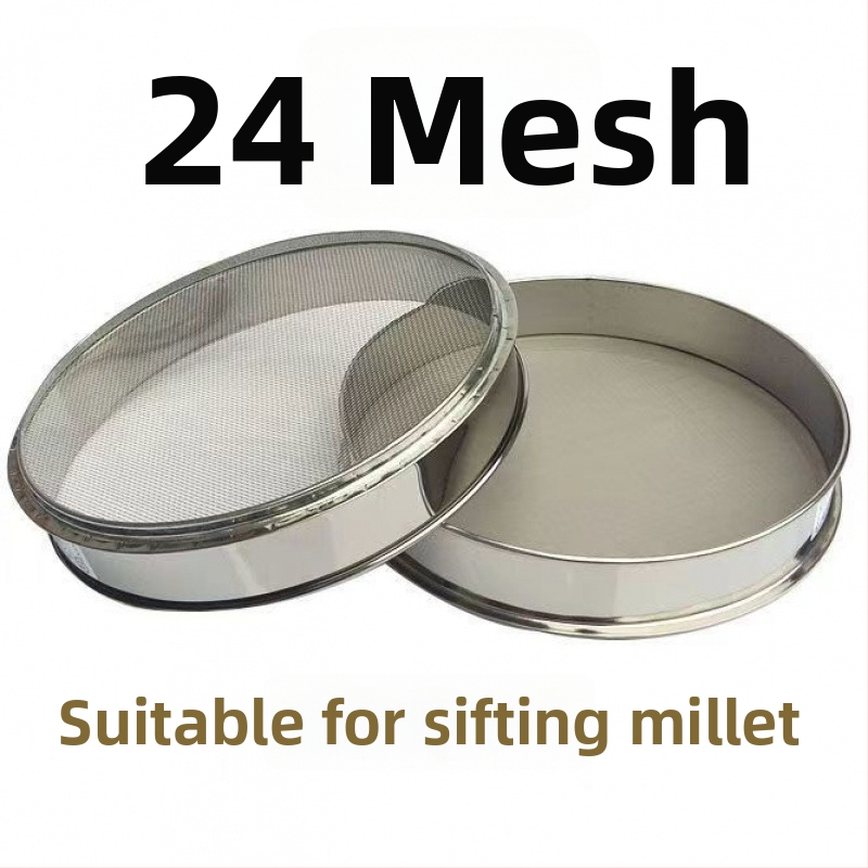 Nerezové oceľové sitko na múku, ryžu a sezam – ultra jemné sitko na pečenie, na domáce použitie
