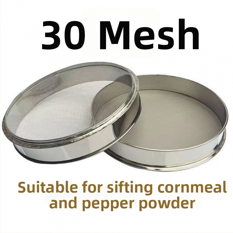Nerezové oceľové sitko na múku, ryžu a sezam – ultra jemné sitko na pečenie, na domáce použitie