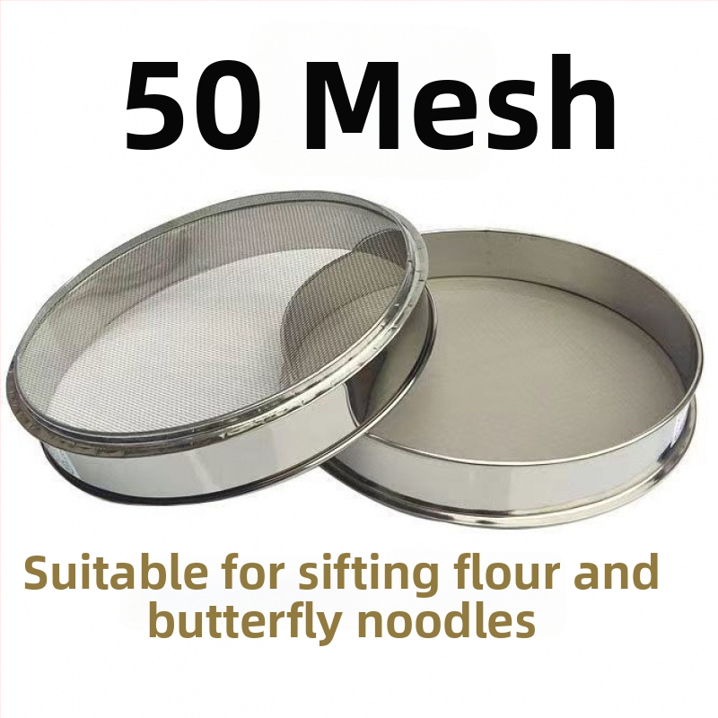 Nerezové oceľové sitko na múku, ryžu a sezam – ultra jemné sitko na pečenie, na domáce použitie