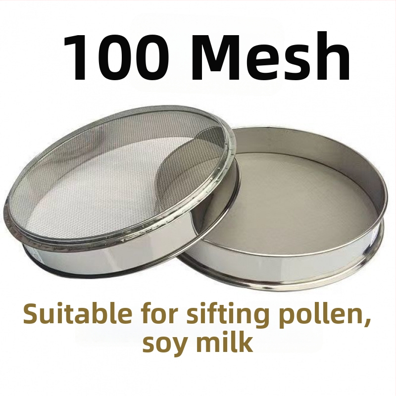Nerezové oceľové sitko na múku, ryžu a sezam – ultra jemné sitko na pečenie, na domáce použitie