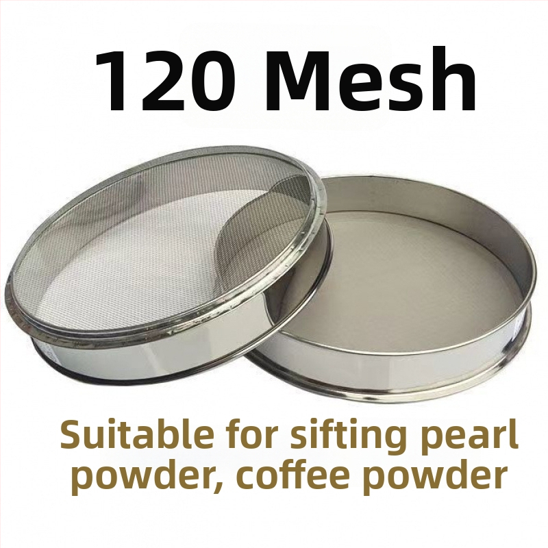 Nerezové oceľové sitko na múku, ryžu a sezam – ultra jemné sitko na pečenie, na domáce použitie