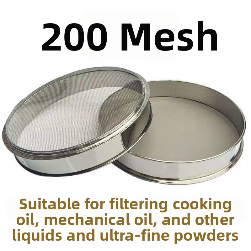Nerezové oceľové sitko na múku, ryžu a sezam – ultra jemné sitko na pečenie, na domáce použitie