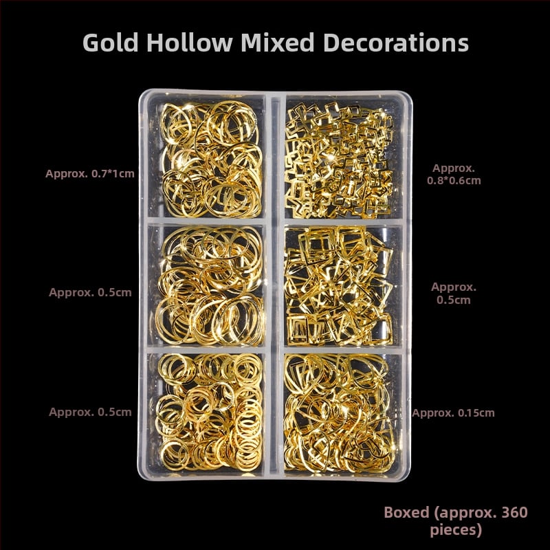 Poshman kristali za nokte, Princess Series, Flat Bottom Drill, Bow & Butterfly uzorak, sladak stil