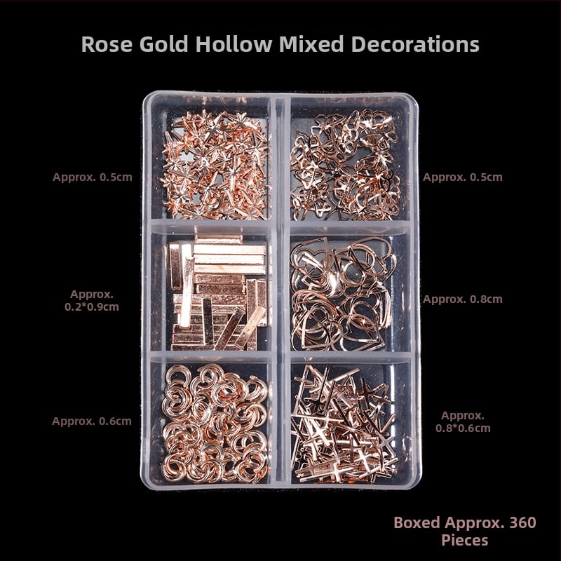 Poshman kristali za nokte, Princess Series, Flat Bottom Drill, Bow & Butterfly uzorak, sladak stil