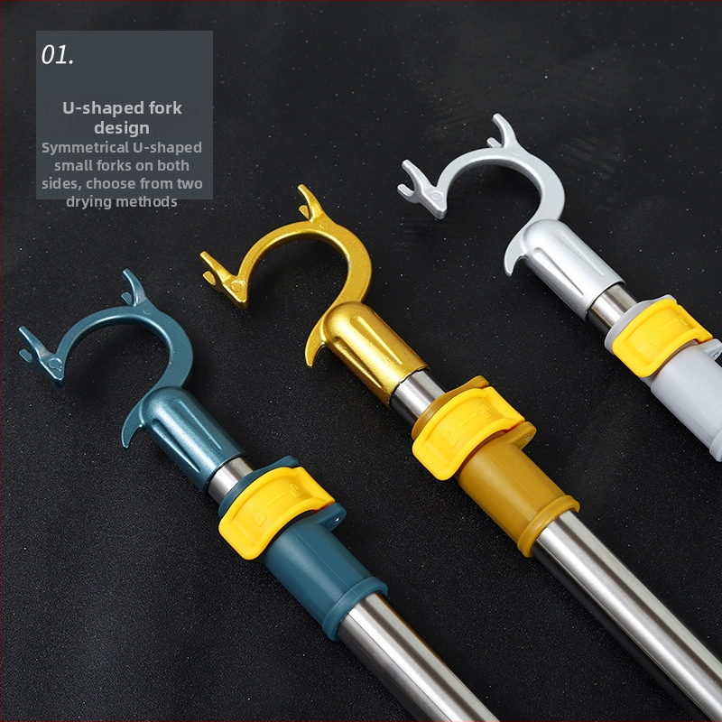 Vidlička na sušenie bielizne z nerezovej ocele a plastu - na balkón, štýl ľahká luxus, Guanya Chengli