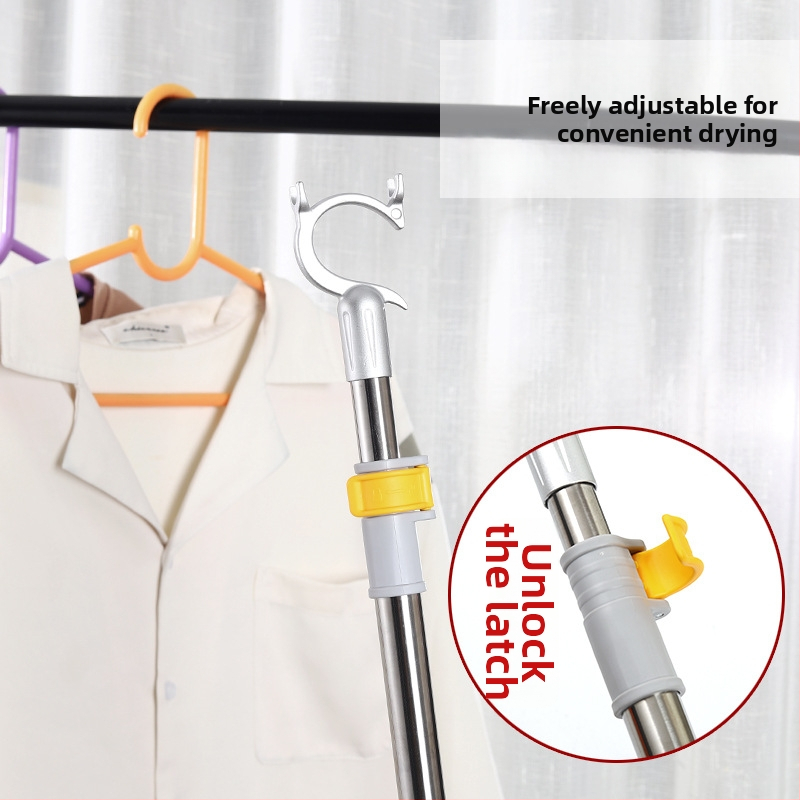 Vidlička na sušenie bielizne z nerezovej ocele a plastu - na balkón, štýl ľahká luxus, Guanya Chengli