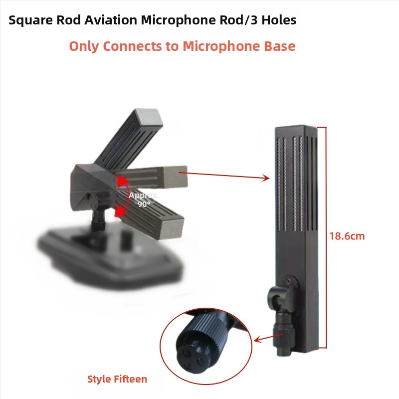 Gooseneck konferenčný mikrofón s trojpínovým štvorkonduktorovým avionovým konektorom, káblový, 20Hz-20kHz, SNR ≥70dB