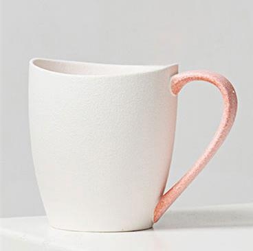 Set de baie din ceramică cu glazură japoneză fulg de zăpadă — trei piese, cu cupe pentru apă de gură și pentru periuța de dinți pentru cupluri