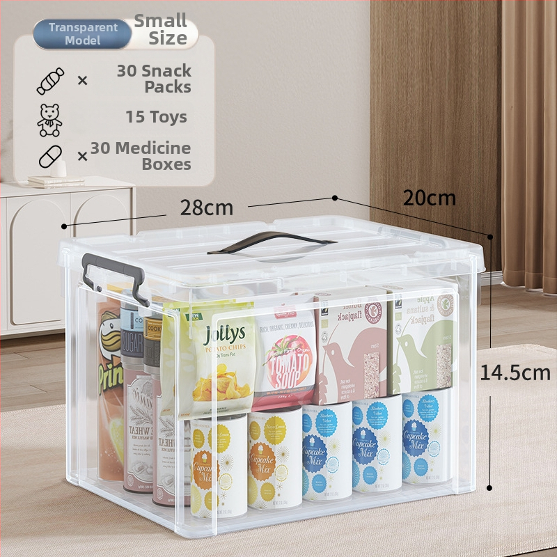 Transparentna PP plastična kutija za pohranu s kotačićima – veliki kapacitet (Model Q-08) za spavaću sobu, odjeću i igračke, otporna na prašinu