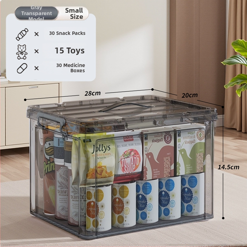 Transparentna PP plastična kutija za pohranu s kotačićima – veliki kapacitet (Model Q-08) za spavaću sobu, odjeću i igračke, otporna na prašinu