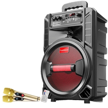 Bluetooth karaoke zvučnik s ugrađenom baterijom, prijenosan za vanjsku upotrebu, snažan zvuk