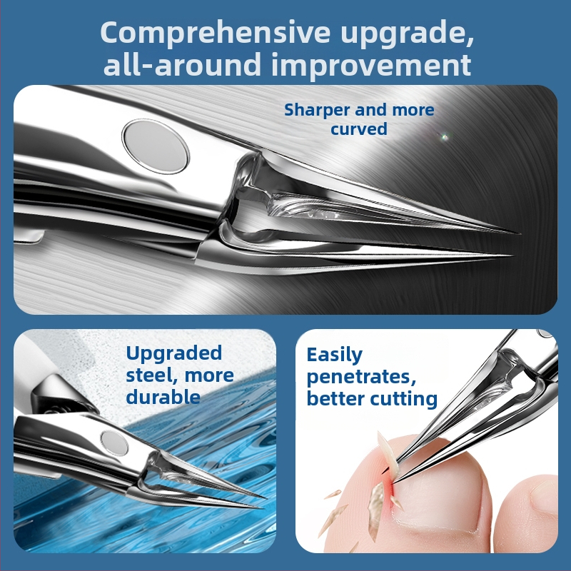 Klip za nokte na stopalu s dizajnom protiv prskanja, orlov kljun i šiljati vrh, za kućnu upotrebu