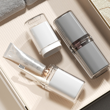 Beiduoyang Пътуваща чаша за четки за зъби, квадратен дизайн, PET материал, персонализирано лого