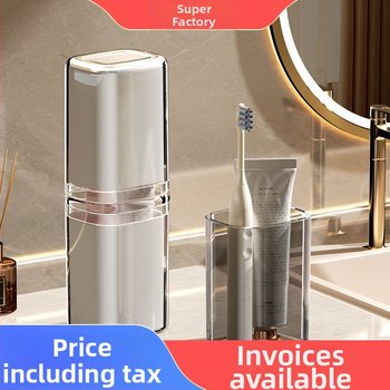 Beiduoyang Cestovný pohár na zubnú kefku, štvorcový dizajn, PET materiál, prispôsobiteľné logo