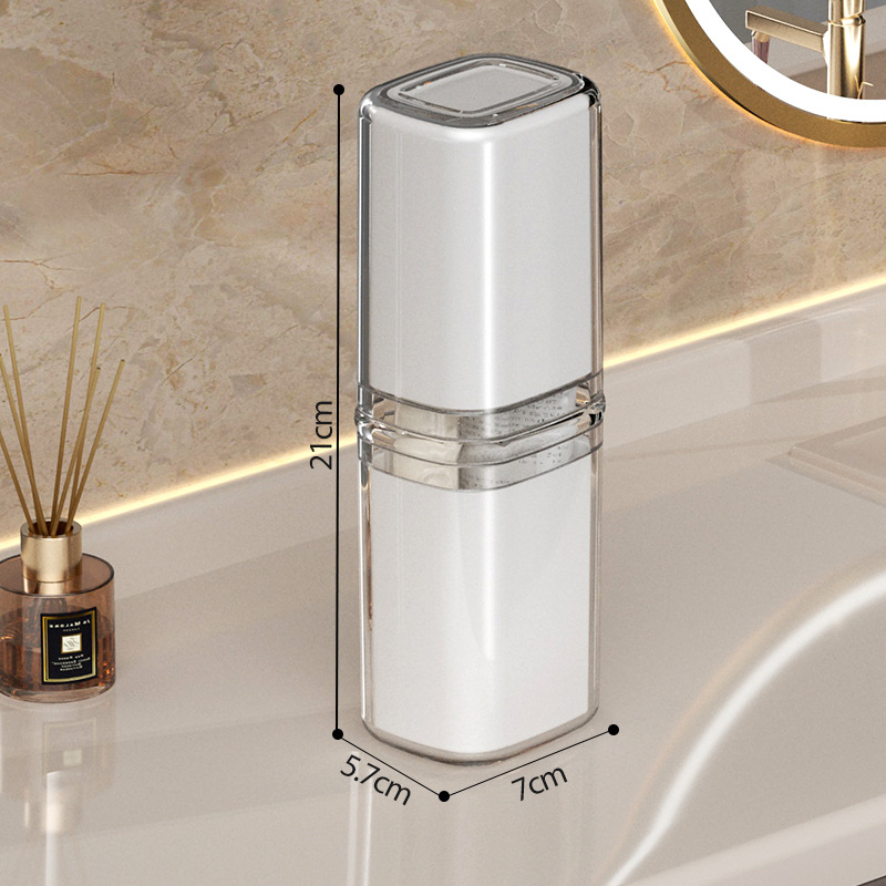 Beiduoyang Пътуваща чаша за четки за зъби, квадратен дизайн, PET материал, персонализирано лого