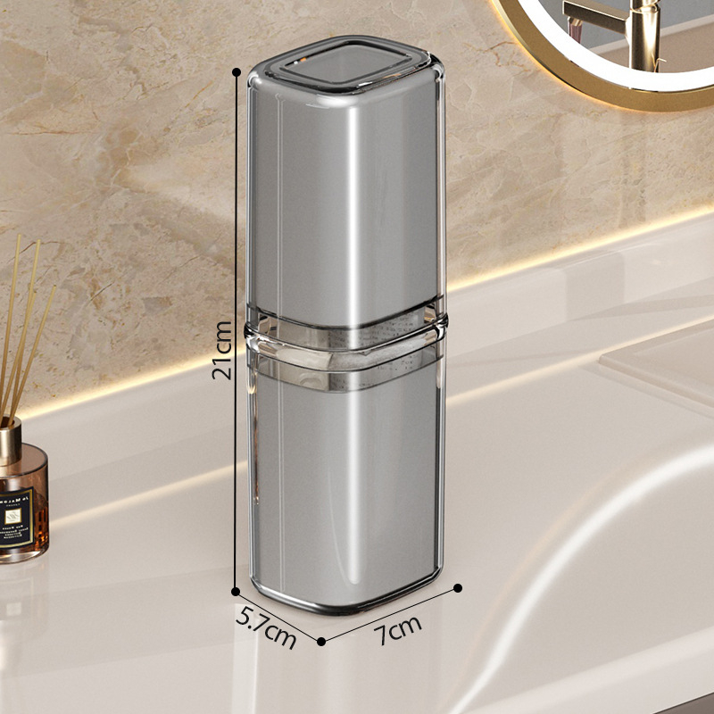 Beiduoyang Пътуваща чаша за четки за зъби, квадратен дизайн, PET материал, персонализирано лого