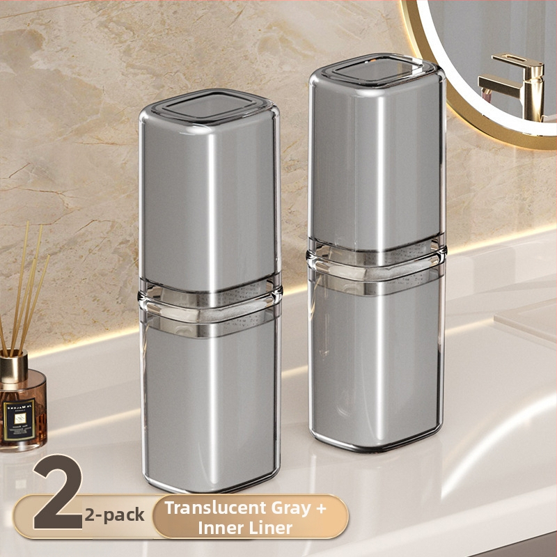 Beiduoyang Cestovný pohár na zubnú kefku, štvorcový dizajn, PET materiál, prispôsobiteľné logo