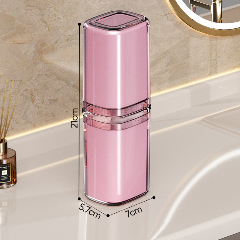 Beiduoyang Пътуваща чаша за четки за зъби, квадратен дизайн, PET материал, персонализирано лого