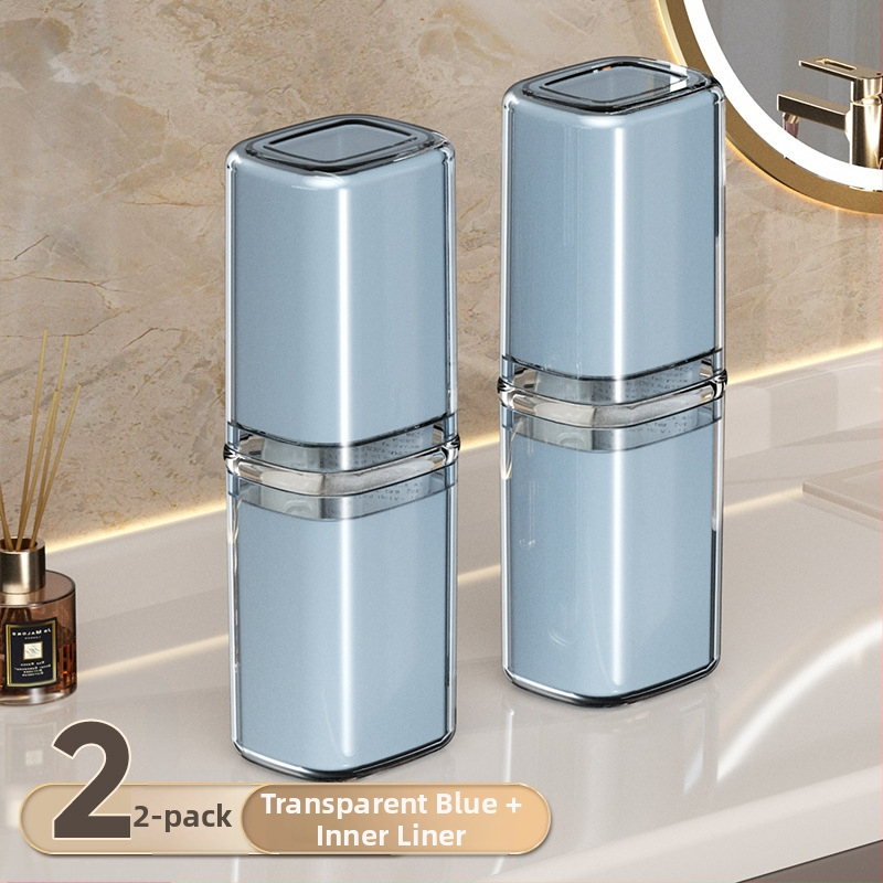 Beiduoyang Cestovný pohár na zubnú kefku, štvorcový dizajn, PET materiál, prispôsobiteľné logo