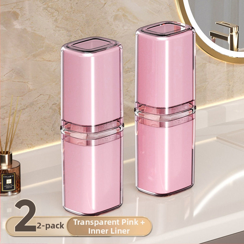 Beiduoyang Cestovný pohár na zubnú kefku, štvorcový dizajn, PET materiál, prispôsobiteľné logo