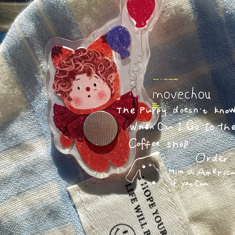 Držač za probne nokte s magnetom, od smole, model Jt001, karikatura uzorak