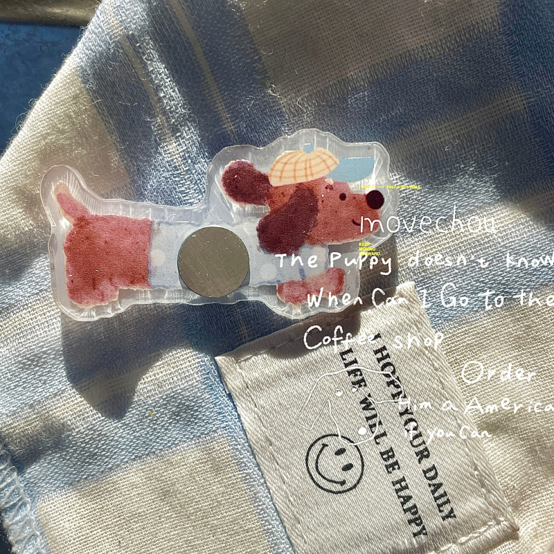 Držač za probne nokte s magnetom, od smole, model Jt001, karikatura uzorak