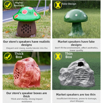 HG-201 Sistemă de boxe exterioară 2 canale, 30W, 40Hz-20kHz, Rezistent la apă, 8 ore de redare